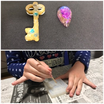 レジンで小物作り