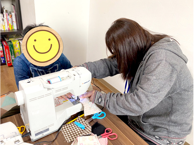 ミシンでマスク作り